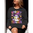 Trick Or Teach Spooky Teacher Ghost Halloween Teacher Women Crewneck Sweatshirt, funny gift Trick Or Teach Spooky Teacher Ghost Halloween Teacher Women Crewneck Sweatshirt, funny gift