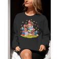 Turkey Reading Books Fall Season Thanksgiving Teacher Book Women Crewneck Sweatshirt, funny gift Turkey Reading Books Fall Season Thanksgiving Teacher Book Women Crewneck Sweatshirt, funny gift