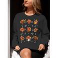 Turkey Squad Music Note Music Teacher Thanksgiving Women Crewneck Sweatshirt, funny gift