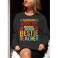 Twinning With My Bestie Teacher Boy Spirit Week Twin Day Women Crewneck Sweatshirt, funny gift Twinning With My Bestie Teacher Boy Spirit Week Twin Day Women Crewneck Sweatshirt, funny gift