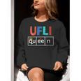 UFLI Queen Science Of Reading Literacy Teacher Appreciation Women Crewneck Sweatshirt, Science Teacher Sweatshirts, funny gift