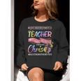 Never Underestimate A Teacher Does All Things Through Christ For Men Women Women Crewneck Sweatshirt, funny gift Never Underestimate A Teacher Does All Things Through Christ For Men Women Women Crewneck Sweatshirt, funny gift