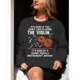 Violin Player Costume For Men Women Violin Teacher Violinist Women Crewneck Sweatshirt, funny gift
