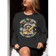Weird Teachers Build Character Raccoon Colourful Floral Women Crewneck Sweatshirt, funny gift Weird Teachers Build Character Raccoon Colourful Floral Women Crewneck Sweatshirt, funny gift