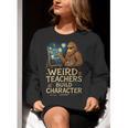 Weird Teachers Build Character Van Bigfoot Art Women Crewneck Sweatshirt, funny gift Weird Teachers Build Character Van Bigfoot Art Women Crewneck Sweatshirt, funny gift
