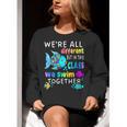 We'Re All Different But We Swim Together Elementary Teacher Women Crewneck Sweatshirt, funny gift We'Re All Different But We Swim Together Elementary Teacher Women Crewneck Sweatshirt, funny gift