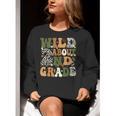 Wild About 2nd Grade Teacher Student First Day Of School Women Crewneck Sweatshirt, First Grade Teacher Sweatshirts, 2nd Grade Teacher Sweatshirts, funny gift