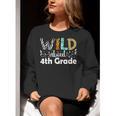 Wild About 4th Grade First Day Of School Teacher Student Women Crewneck Sweatshirt, First Grade Teacher Sweatshirts, 4th Grade Teacher Sweatshirts, funny gift Wild About 4th Grade First Day Of School Teacher Student Women Crewneck Sweatshirt, First Grade Teacher Sweatshirts, 4th Grade Teacher Sweatshirts, funny gift