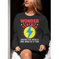 Wonder Teacher Costume Shirt Teacher Halloween Costume Men Women Women Crewneck Sweatshirt, funny gift