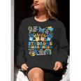 World Down Syndrome Day Awareness T21 Teacher Women Men Kids Women Crewneck Sweatshirt, funny gift