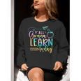 Y'All Gonna Learn Today Back To School Teacher Kids Women Crewneck Sweatshirt, funny gift