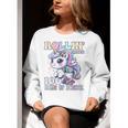 100 Days Of School Girls Teacher 100th Day Unicorn Outfit Women Crewneck Sweatshirt, funny gift 100 Days Of School Girls Teacher 100th Day Unicorn Outfit Women Crewneck Sweatshirt, funny gift