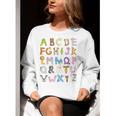 ABC Animals Alphabet Graphic Boys Girls Kindergarten Teacher Women Crewneck Sweatshirt, funny gift ABC Animals Alphabet Graphic Boys Girls Kindergarten Teacher Women Crewneck Sweatshirt, funny gift
