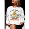 You Can't Scare Me I Teach Preschool Teacher Halloween Ghost Men Women Women Crewneck Sweatshirt, funny gift