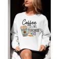 Coffee Gives Me Teacher Power Teacher Elementary Women Women Crewneck Sweatshirt, funny gift Coffee Gives Me Teacher Power Teacher Elementary Women Women Crewneck Sweatshirt, funny gift