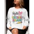 Cute Hello Second Grade Back To School Coquette Teacher Girl Women Crewneck Sweatshirt, funny gift Cute Hello Second Grade Back To School Coquette Teacher Girl Women Crewneck Sweatshirt, funny gift