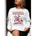 Elopement Wrangler Teacher ABA Behavior Support Cowboy Women Crewneck Sweatshirt, funny gift Elopement Wrangler Teacher ABA Behavior Support Cowboy Women Crewneck Sweatshirt, funny gift