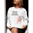 English Teachers Idiom Joke Grammar Police Literature Lovers Men Women Girls Kids Women Crewneck Sweatshirt, English Teacher Sweatshirts, funny gift English Teachers Idiom Joke Grammar Police Literature Lovers Men Women Girls Kids Women Crewneck Sweatshirt, English Teacher Sweatshirts, funny gift