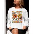 Fall In Love With Learning Thanksgiving Teacher Student Women Crewneck Sweatshirt, funny gift Fall In Love With Learning Thanksgiving Teacher Student Women Crewneck Sweatshirt, funny gift
