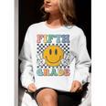 Fifth Grade Team Teachers Boys Girls Retro Smile 5th Grade Women Crewneck Sweatshirt, funny gift