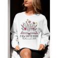 Floral Book a New Chapter Begins Retired Retirement Teacher Women Crewneck Sweatshirt, funny gift Floral Book a New Chapter Begins Retired Retirement Teacher Women Crewneck Sweatshirt, funny gift