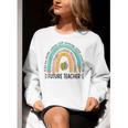 Future Teacher Cute Rainbow Leopard Teacher Outfit For Men Women Girls Kids Women Crewneck Sweatshirt, Future Teacher Sweatshirts, funny gift Future Teacher Cute Rainbow Leopard Teacher Outfit For Men Women Girls Kids Women Crewneck Sweatshirt, Future Teacher Sweatshirts, funny gift