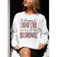 Happy 100th Day Of School Leopard Print Teacher Student Kids Women Crewneck Sweatshirt, funny gift Happy 100th Day Of School Leopard Print Teacher Student Kids Women Crewneck Sweatshirt, funny gift