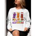 Happy Hallothanksmas Halloween Thanksgiving Pencils Teachers Women Crewneck Sweatshirt, funny gift Happy Hallothanksmas Halloween Thanksgiving Pencils Teachers Women Crewneck Sweatshirt, funny gift