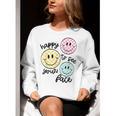 Happy To See Your Face Smile Face Teacher Back To School Women Crewneck Sweatshirt, funny gift Happy To See Your Face Smile Face Teacher Back To School Women Crewneck Sweatshirt, funny gift