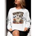 Haunted By 67 Teacher Ghost Pumpkin Halloween Costum Women Crewneck Sweatshirt, funny gift Haunted By 67 Teacher Ghost Pumpkin Halloween Costum Women Crewneck Sweatshirt, funny gift