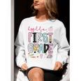 Hello First Grade Teacher Coquette Pencil Bow Back To School Women Crewneck Sweatshirt, First Grade Teacher Sweatshirts, funny gift Hello First Grade Teacher Coquette Pencil Bow Back To School Women Crewneck Sweatshirt, First Grade Teacher Sweatshirts, funny gift