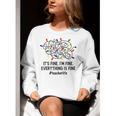 It's Fine I'm Fine Christmas Lights Teacher Xmas Women Crewneck Sweatshirt, funny gift It's Fine I'm Fine Christmas Lights Teacher Xmas Women Crewneck Sweatshirt, funny gift