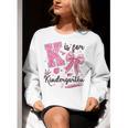 K Is For Kindergarten Teacher Coquette Bow Back To School Women Crewneck Sweatshirt, funny gift K Is For Kindergarten Teacher Coquette Bow Back To School Women Crewneck Sweatshirt, funny gift