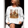Librarian Turkey Reading Book Fall Thanksgiving Teacher Book Women Crewneck Sweatshirt, funny gift Librarian Turkey Reading Book Fall Thanksgiving Teacher Book Women Crewneck Sweatshirt, funny gift