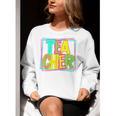 Neon Retro Teacher Cute Teacher Team New Teacher Back To Sch Women Crewneck Sweatshirt, funny gift Neon Retro Teacher Cute Teacher Team New Teacher Back To Sch Women Crewneck Sweatshirt, funny gift