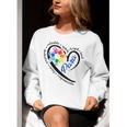 Para Heart Teacher Paraprofessional Paraeducator Men Women Women Crewneck Sweatshirt, funny gift