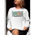 Retro Checkered Music Therapist Squad Music Therapy Teacher For Men Women Women Crewneck Sweatshirt, funny gift Retro Checkered Music Therapist Squad Music Therapy Teacher For Men Women Women Crewneck Sweatshirt, funny gift
