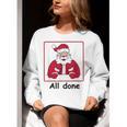Retro All Done Christmas Special Ed Teacher Team Santa Women Women Crewneck Sweatshirt, funny gift