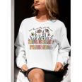 Retro Floral Assistant Principal Shirt For Teachers Day Women Crewneck Sweatshirt, funny gift