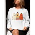Retro Pencil Ghost Boo Spooky Teacher Halloween Costume Women Crewneck Sweatshirt, funny gift Retro Pencil Ghost Boo Spooky Teacher Halloween Costume Women Crewneck Sweatshirt, funny gift
