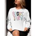 Retro Secretary Back To School Teacher Appreciation Women Crewneck Sweatshirt, funny gift