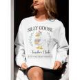 Silly Goose Teacher Club Women Crewneck Sweatshirt, funny gift Silly Goose Teacher Club Women Crewneck Sweatshirt, funny gift