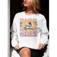 Social Studies Teacher Pencil Heart Leopard Back To School Women Crewneck Sweatshirt, funny gift