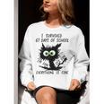 I Survived 67 Days Of School Teachers Students Humor Women Crewneck Sweatshirt, funny gift I Survived 67 Days Of School Teachers Students Humor Women Crewneck Sweatshirt, funny gift