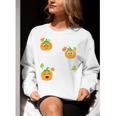 I Teach The Cutest Pumpkins In The Patch Teacher Women Crewneck Sweatshirt, funny gift
