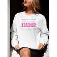 TEACH Inspirational Teacher Comfortable & Stylish T-Shirt Women Crewneck Sweatshirt, funny gift