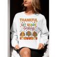 Teach Thanksgiving Teacher Thankful For My 1st Grade Turkeys Women Crewneck Sweatshirt, funny gift Teach Thanksgiving Teacher Thankful For My 1st Grade Turkeys Women Crewneck Sweatshirt, funny gift