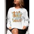 I Teach Tiny Humans About Jesus Christian Teacher Religious Women Crewneck Sweatshirt, funny gift I Teach Tiny Humans About Jesus Christian Teacher Religious Women Crewneck Sweatshirt, funny gift