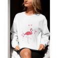 This Teacher Loves Her Flock Flamingo Teacher Class Women Crewneck Sweatshirt, funny gift