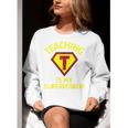 Teaching Is My Superpower Fun Elementary Teacher 1st Grade Women Crewneck Sweatshirt, funny gift Teaching Is My Superpower Fun Elementary Teacher 1st Grade Women Crewneck Sweatshirt, funny gift